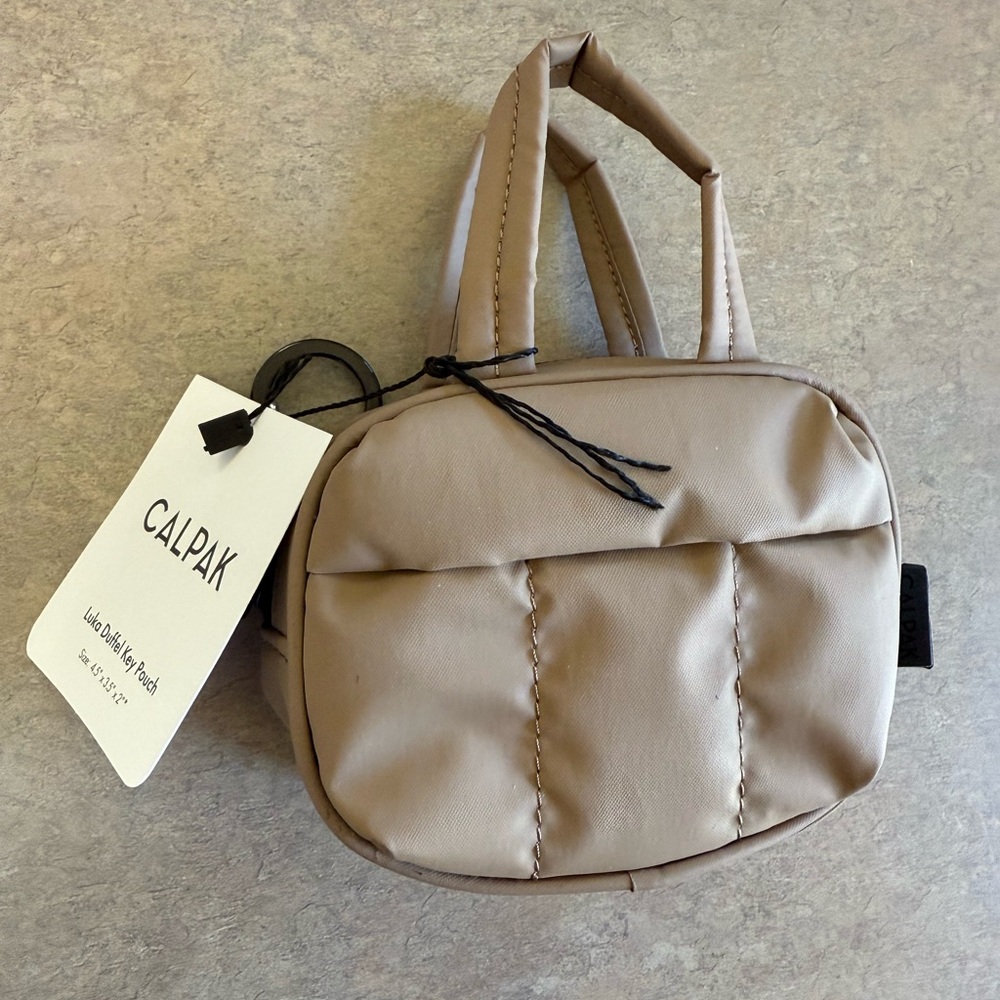 Calpak Luka Duffle Key Pouch in Chocolate
